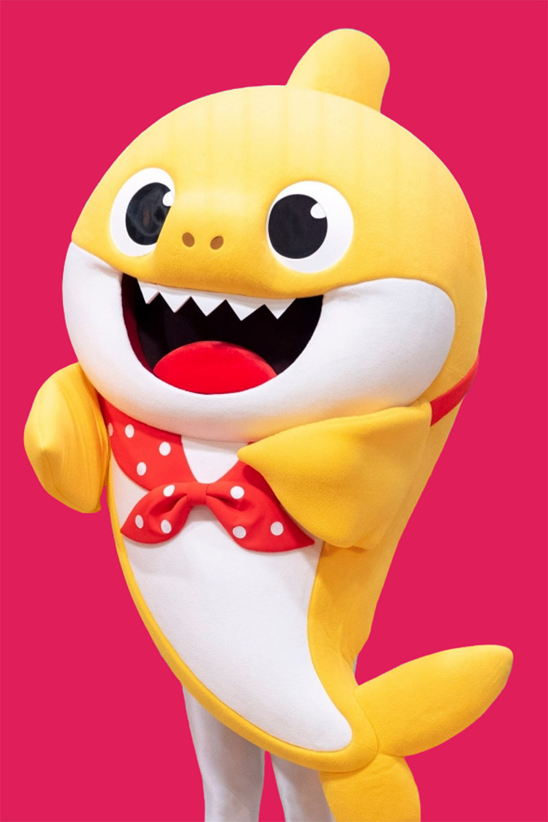 baby shark party character, baby shark party character for hire Inland Empire